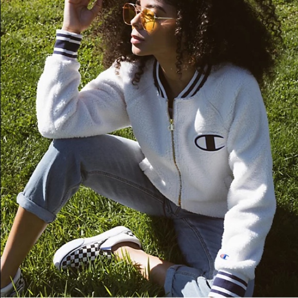 Champion teddy jacket🧸